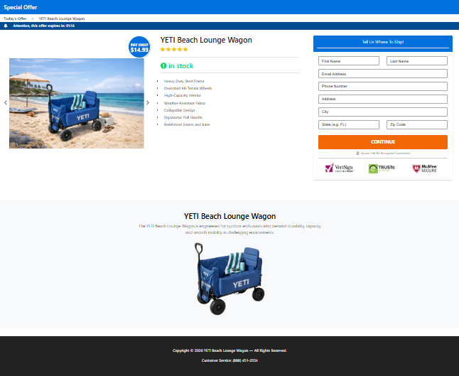 YETI Beach Lounge Wagon123